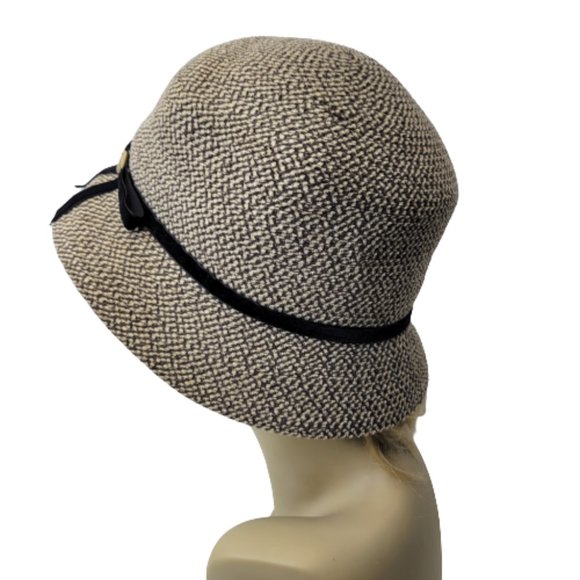 Brown Beige Chenille Braid Fall Dress Hat Casual Hat- One Size- Adjustable main image 7